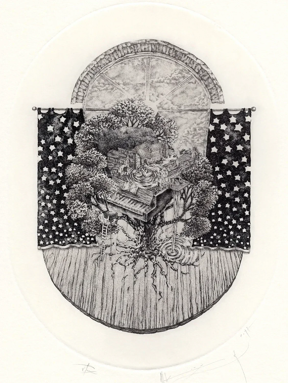 Sonata for a grand piano or Where  music begins